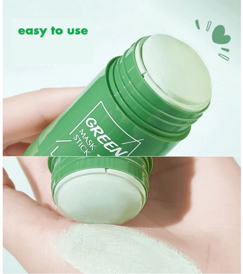 Green Tea Mask Stick For Facial Cleansing Oil Acne Blackhead Control  Deep Clean Pore Purifying Ski 8