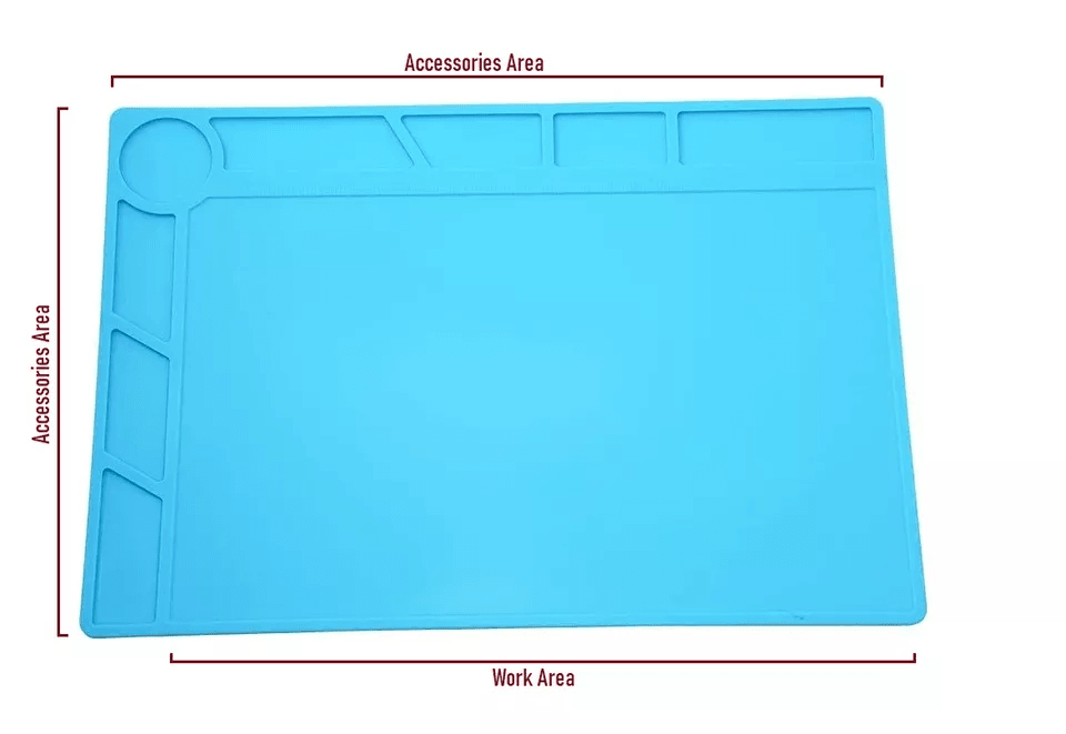 AntiStatic Silicone Soldering Repair Mat Heat Insulation Work Desk Pad For Phone PC Electronics Wel 7