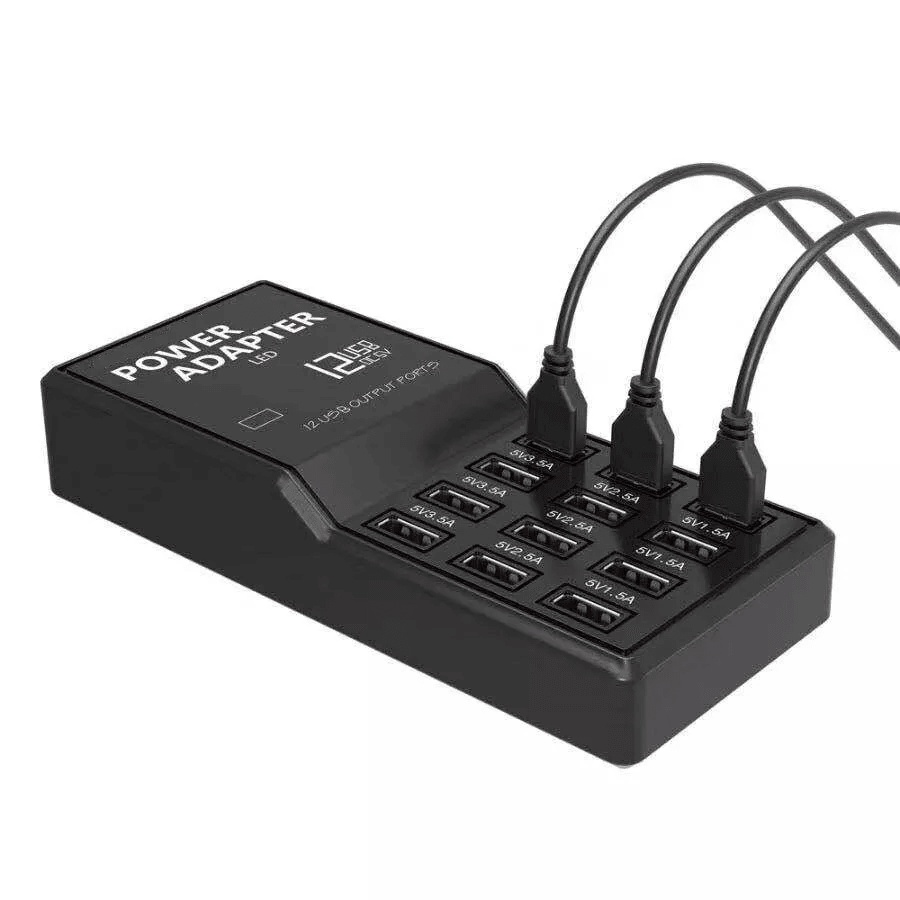 USB Charging Station Hub Organizer Fast Desktop  Wall Cell Phone Charger For Multiple Devices Smart 4