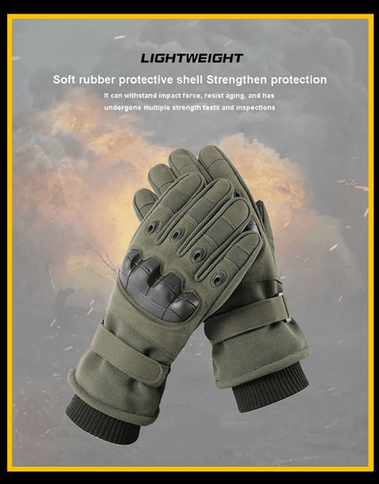 Winter Motorcycle Gloves Windproof Full Finger Military Style For Outdoor Riding And Sports 3