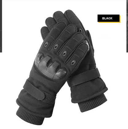 Winter Motorcycle Gloves Windproof Full Finger Military Style for Outdoor Riding and Sports