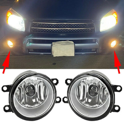 Pair Of Fog Lights Lamps  Left  Right Side Fit For Toyota Camry Yaris Lexus 12