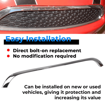 Chrome Grille Hood Molding Trim For Mini Cooper Durable Front Chrome Accent 2