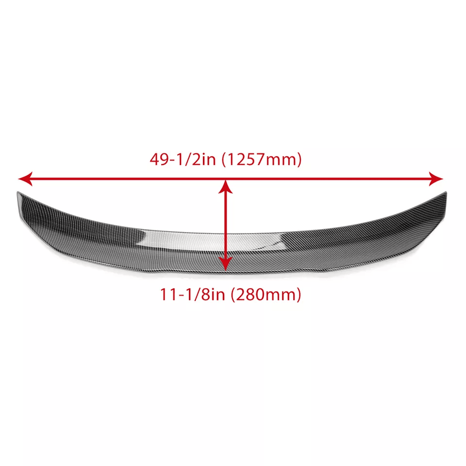 Duckbill Trunk Spoiler For Infiniti Q50 Carbon Fiber PSM Style Painted 1