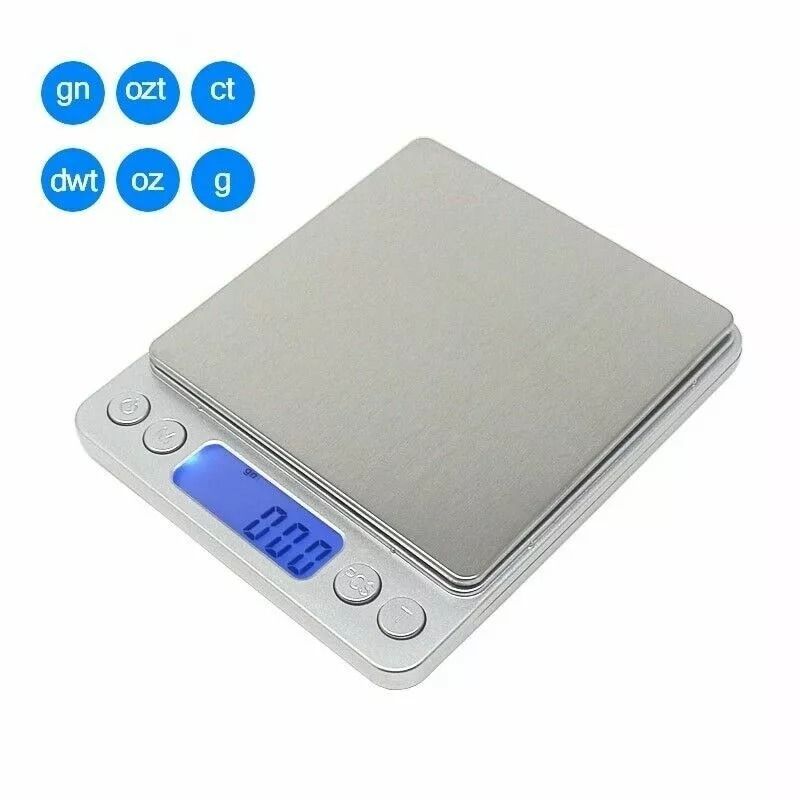 Precision Digital Scale 2000g X 01g  Jewelry Gold Silver Coin Gram  Herb Grain Pocket Scale 1