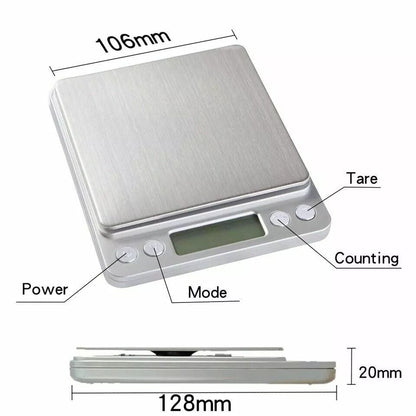 Precision Digital Scale 2000g X 01g  Jewelry Gold Silver Coin Gram  Herb Grain Pocket Scale 10
