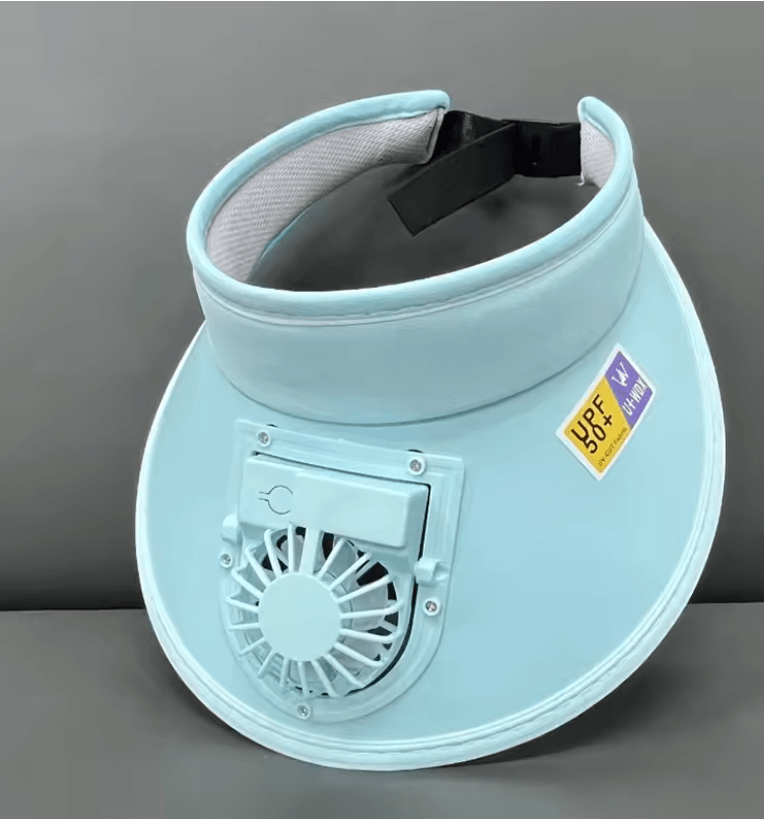 Cooling Fan Hat USB Rechargeable Sun Visor Cap For Outdoor Sports And Fishing 6