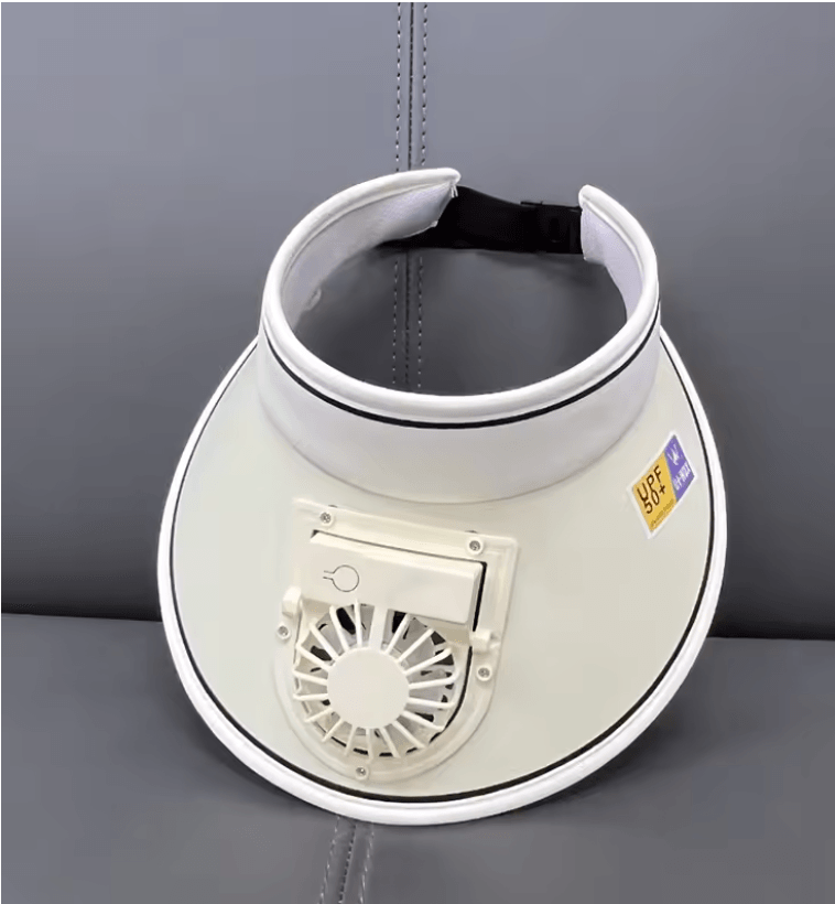 Cooling Fan Hat USB Rechargeable Sun Visor Cap For Outdoor Sports And Fishing 5