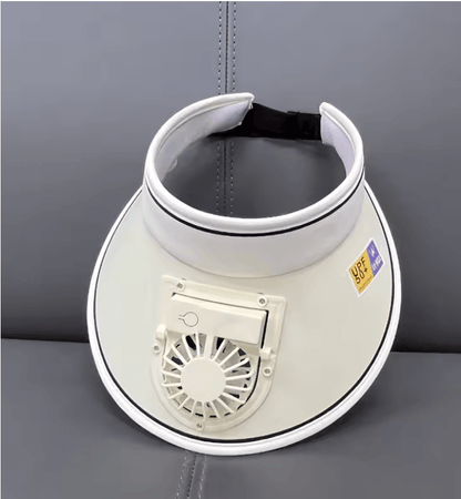 Cooling Fan Hat USB Rechargeable Sun Visor Cap For Outdoor Sports And Fishing 5