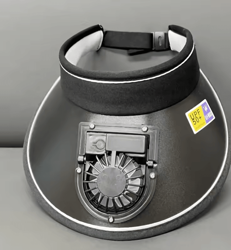 Cooling Fan Hat USB Rechargeable Sun Visor Cap For Outdoor Sports And Fishing 4
