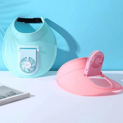 Cooling Fan Hat USB Rechargeable Sun Visor Cap For Outdoor Sports And Fishing 2