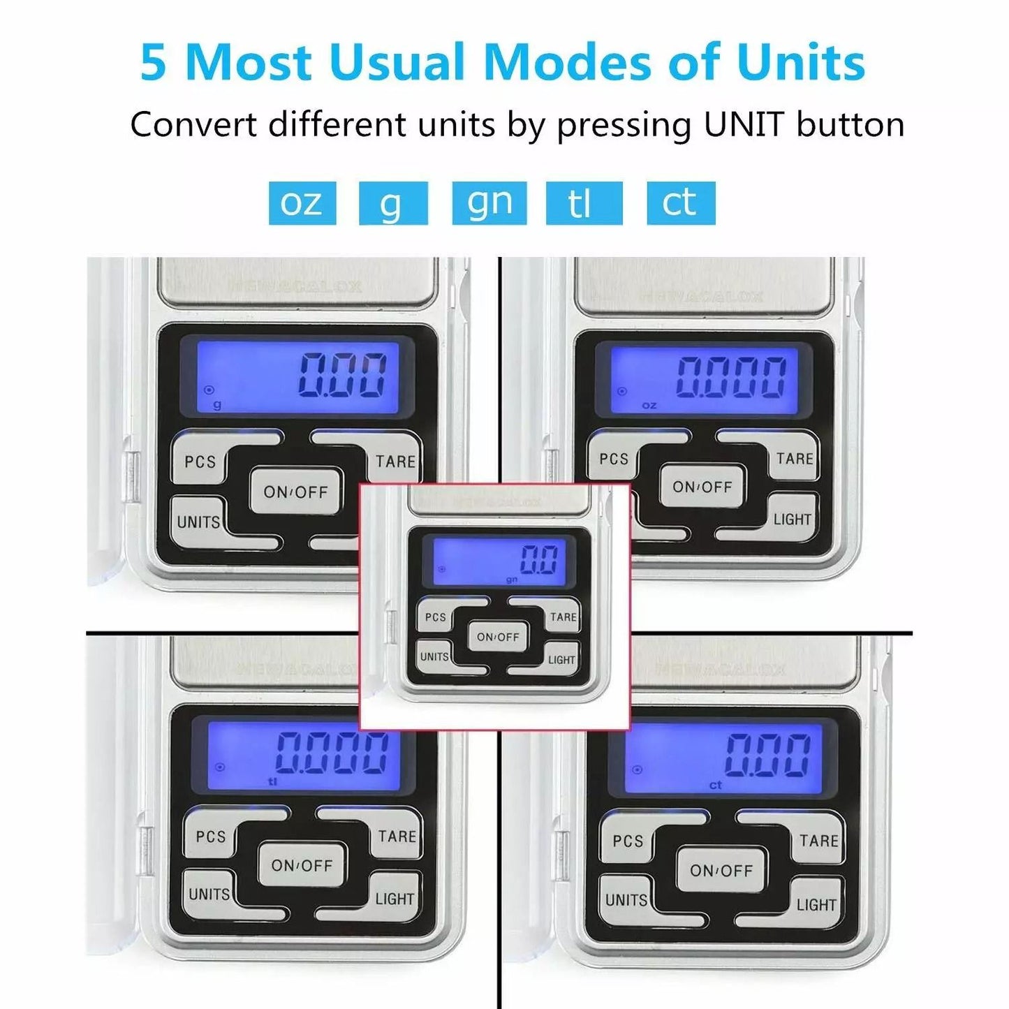UltraPrecise 500g Pocket Scale 001g Mini Digital Balance For Jewelry Gold  Small Items 5