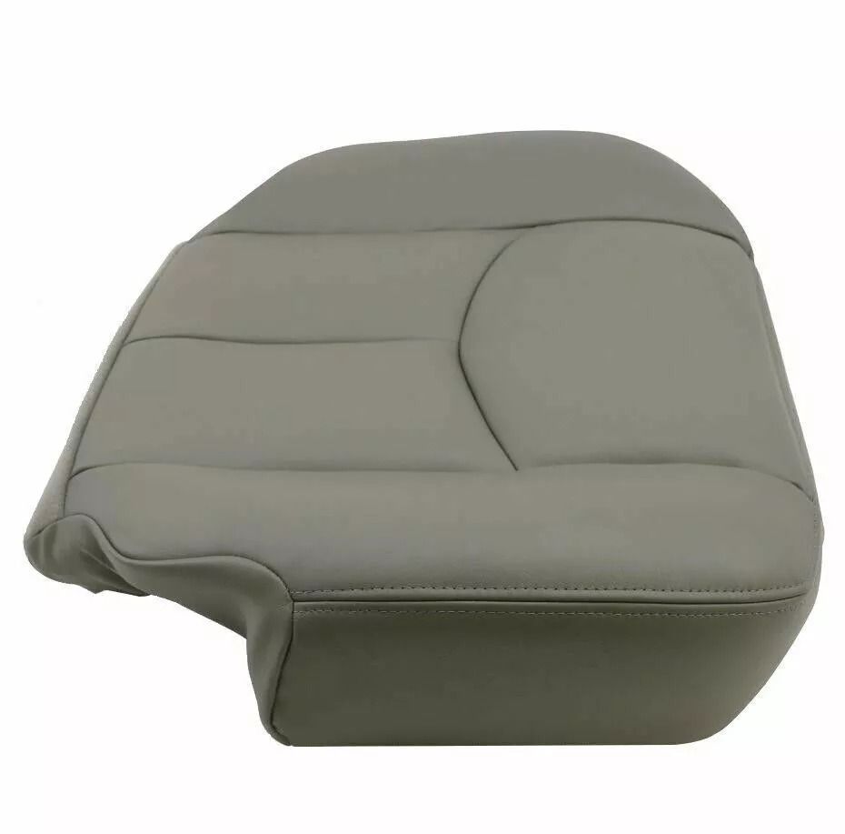 Chevy Tahoe Suburban Driver Bottom Leather Seat Cover Gray Exact Fit Waterproof  ScratchResistant 7