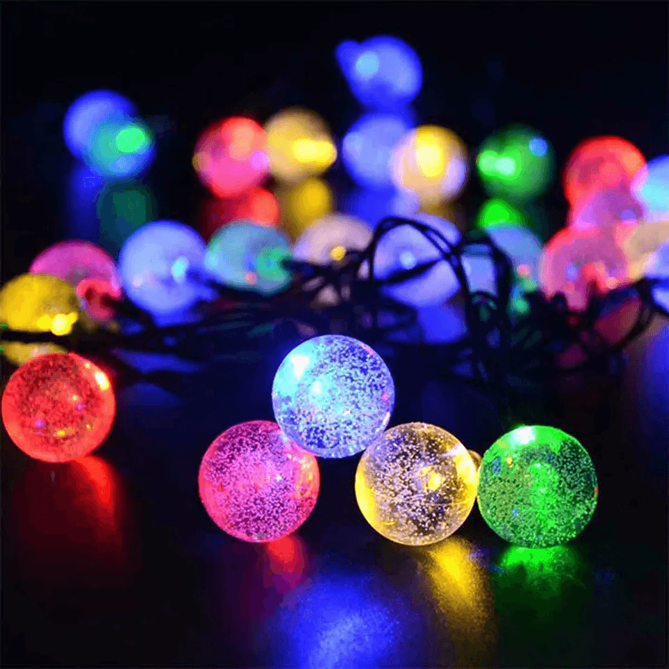 Waterproof Solar Powered LED String Lights for Garden Path Yard Decor, Outdoor Landscape & Patio Lighting