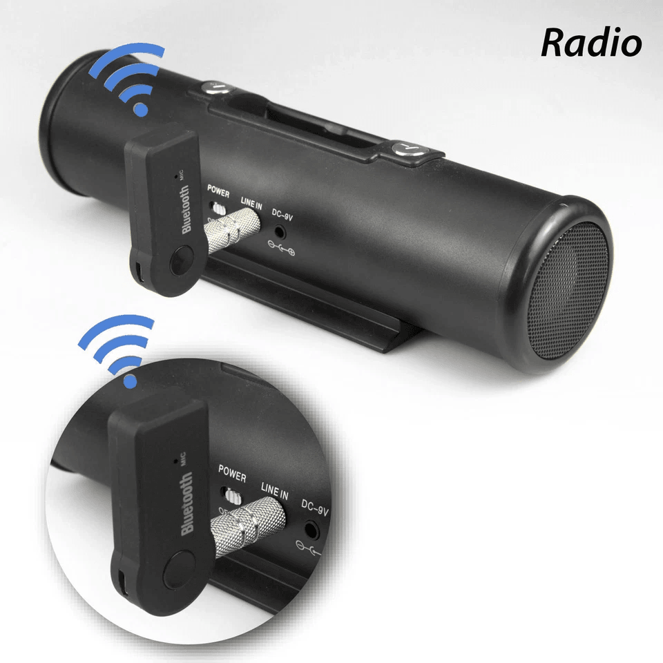 Bluetooth AUX Audio Stereo Receiver Wireless Music  Hands Free Calling Adapter For CarHome 2