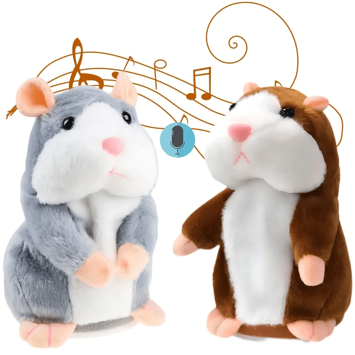 Talking Hamster Plush Toy Repeats What You Say Funny Interactive Doll For Kids And Babies 6