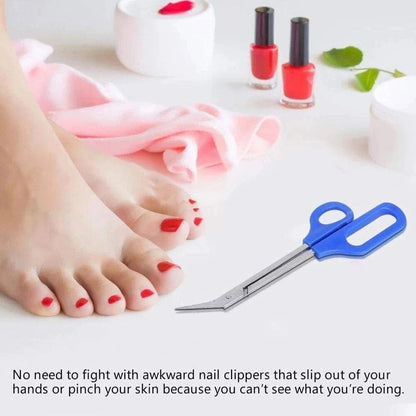 2Pack LongHandled Toenail Scissors  Clippers EasyGrip Nippers For Seniors  Thick Nails 4