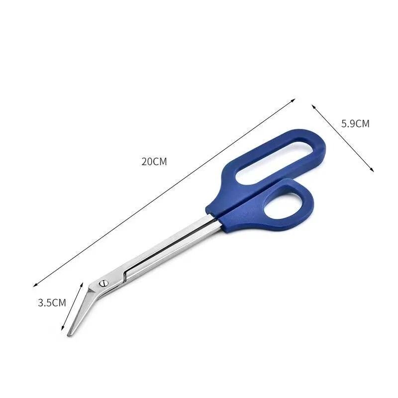2Pack LongHandled Toenail Scissors  Clippers EasyGrip Nippers For Seniors  Thick Nails 5