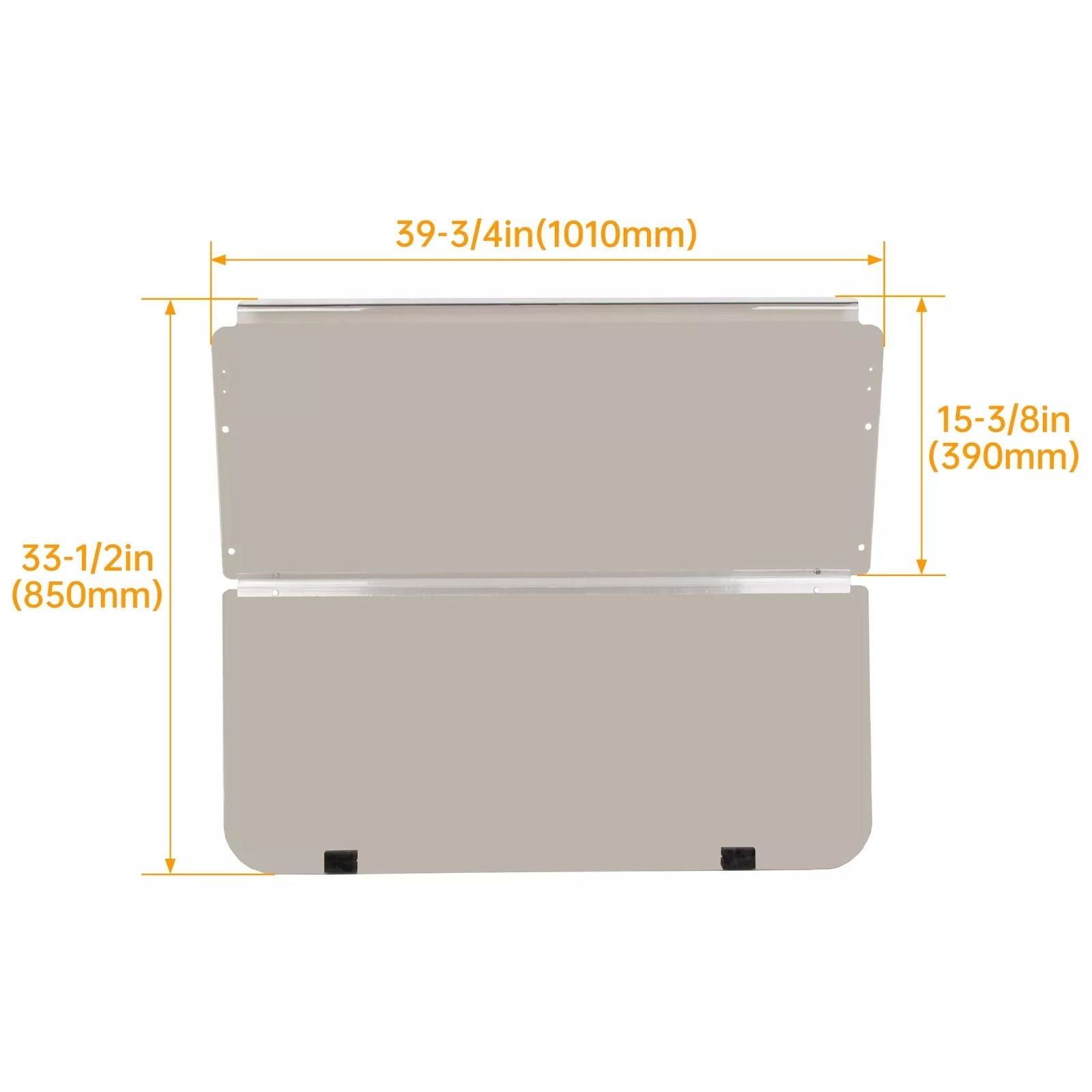 Folding Golf Cart Windshield For Club Car DS 198220005  Tinted PC Windscreen NoDrill Installation 5