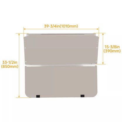 Folding Golf Cart Windshield For Club Car DS 198220005  Tinted PC Windscreen NoDrill Installation 5