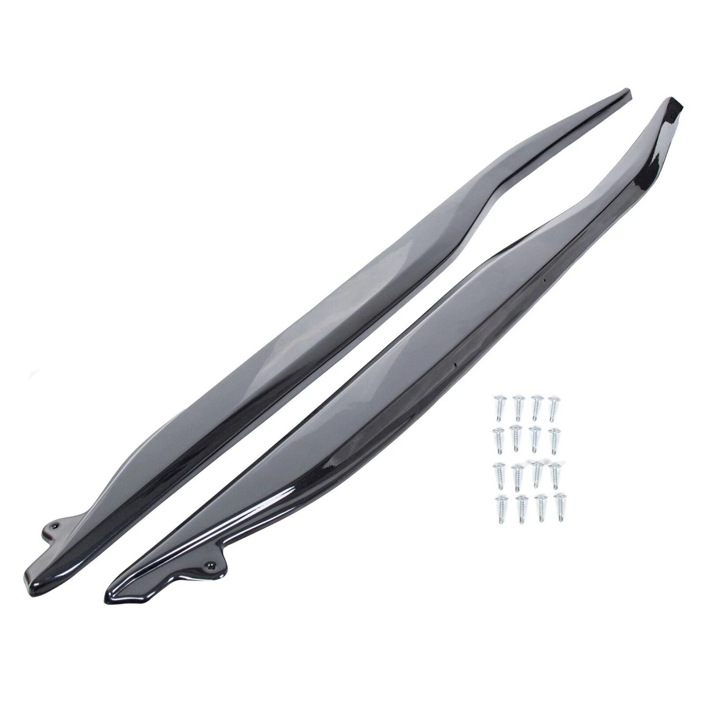 Gloss Black Z06 Style Side Skirt Extensions Splitter for 2014-2019 Corvette C7 – Aggressive Styling Upgrade