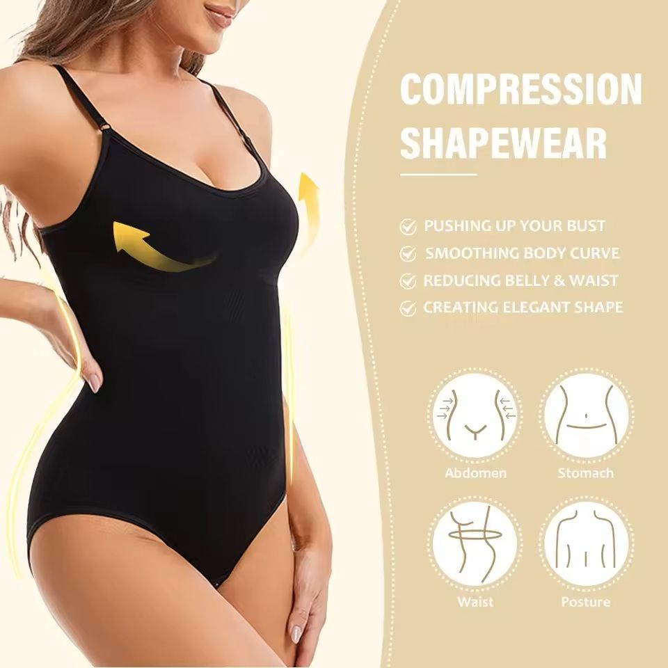 Seamless Full Body Shaper  Slimming Bodysuit With Open Crotch And Butt Lifter 1