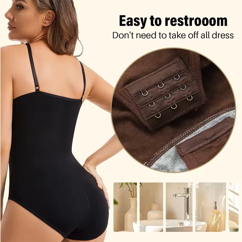 Seamless Full Body Shaper  Slimming Bodysuit With Open Crotch And Butt Lifter 3