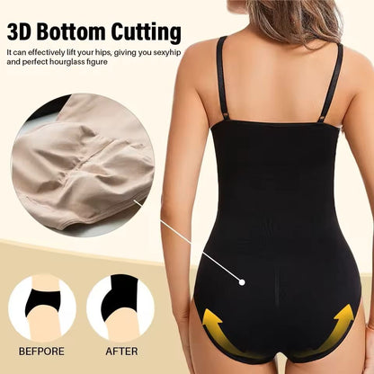 Seamless Full Body Shaper  Slimming Bodysuit With Open Crotch And Butt Lifter 4