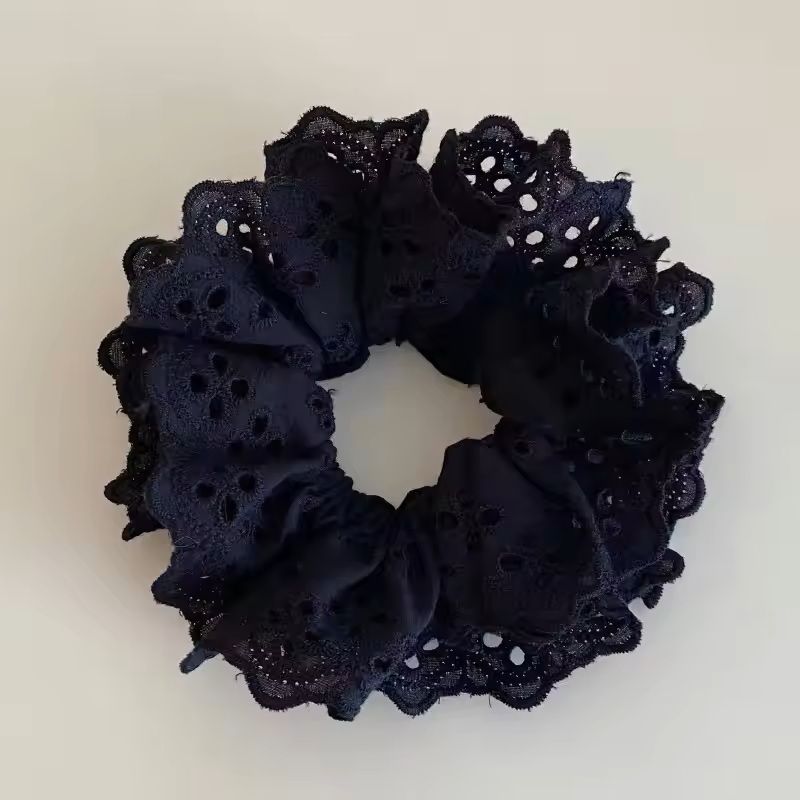 Lace Hair Scrunchies  Soft Elastic Hair Ties For Women Ponytails 10