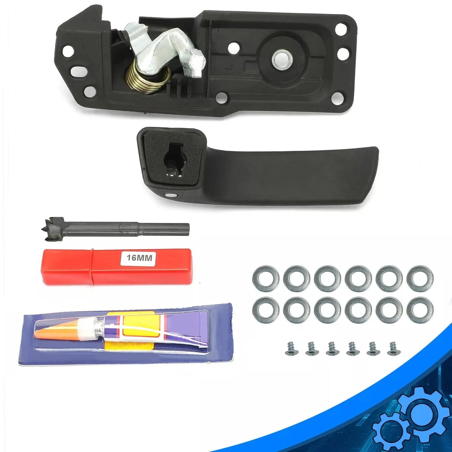 Interior Door Handle Repair Kit  Inside Passenger RH For 20072013 Chevy Silverado  Sierra OEM Repla 11