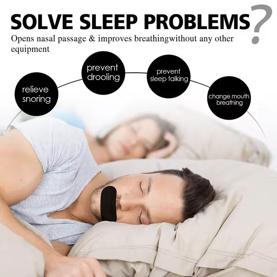 Stop Snoring Mouth Tape  30 Piece Sleep Patch For Nose Breathing Support 3
