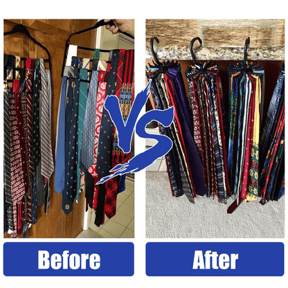 Neck Tie Rack Rotating Adjustable Hanger Organizer For Ties Scarves Belts  Accessories SpaceSaving  2