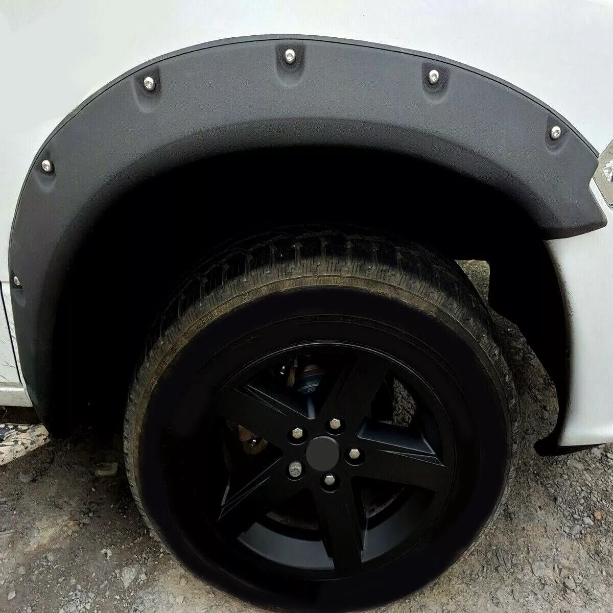 20092023 Dodge Ram 1500 Black Pocket Riveted Wheel Fender Flares  BoltOn Style  No Cutting Needed 4