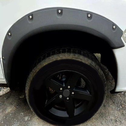 20092023 Dodge Ram 1500 Black Pocket Riveted Wheel Fender Flares  BoltOn Style  No Cutting Needed 4