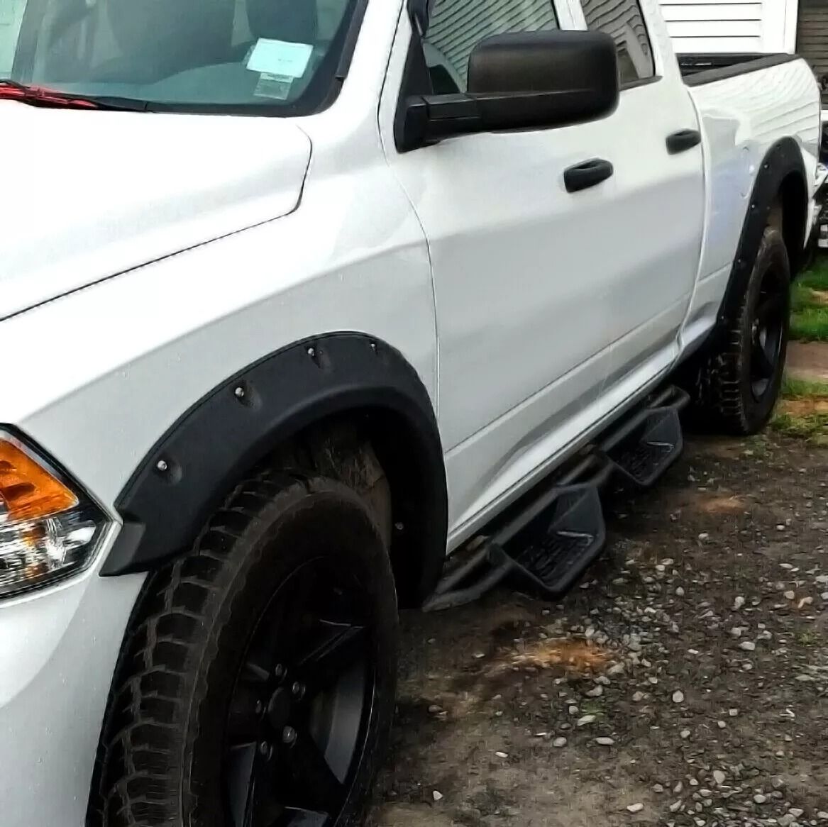 20092023 Dodge Ram 1500 Black Pocket Riveted Wheel Fender Flares  BoltOn Style  No Cutting Needed 5