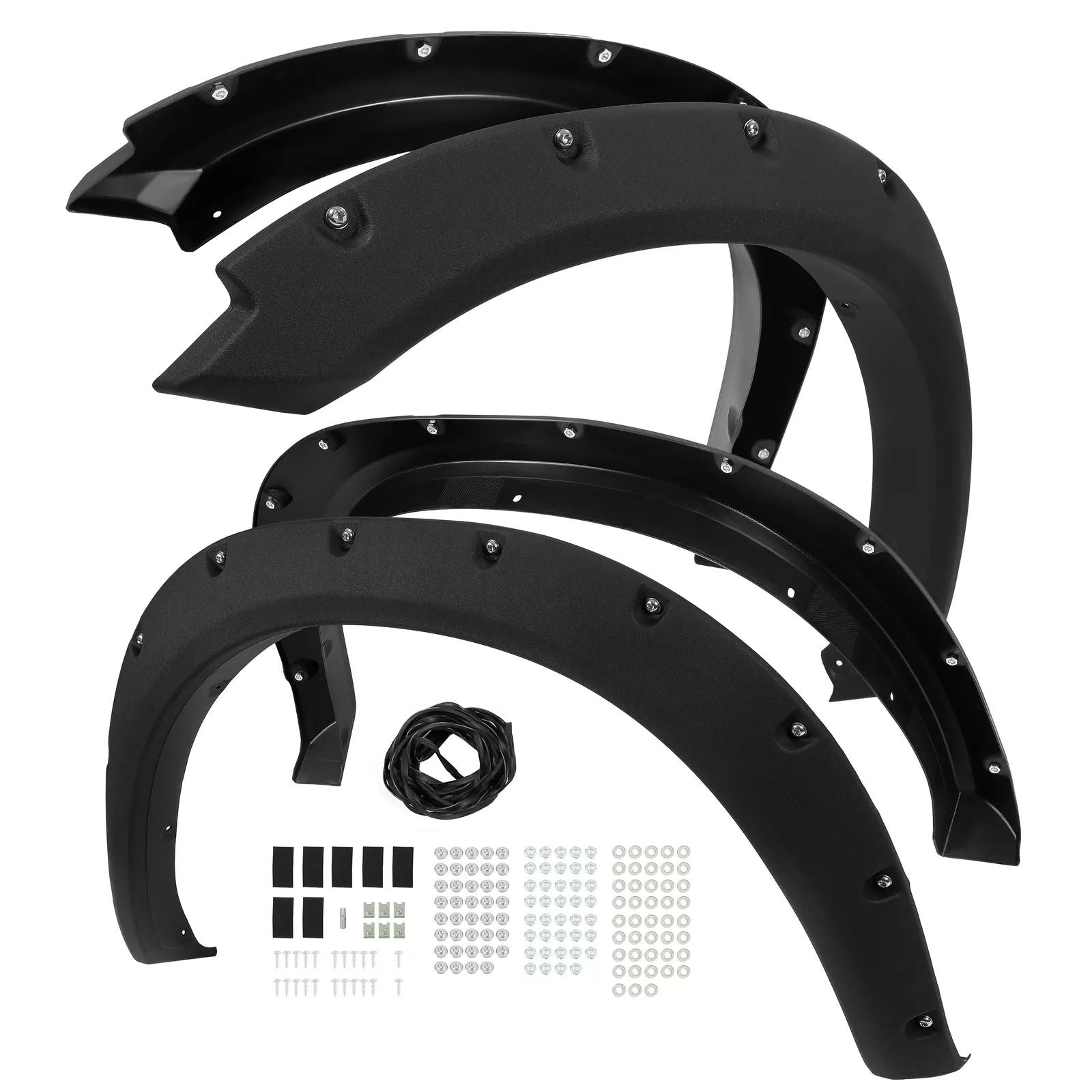 20092023 Dodge Ram 1500 Black Pocket Riveted Wheel Fender Flares  BoltOn Style  No Cutting Needed 10