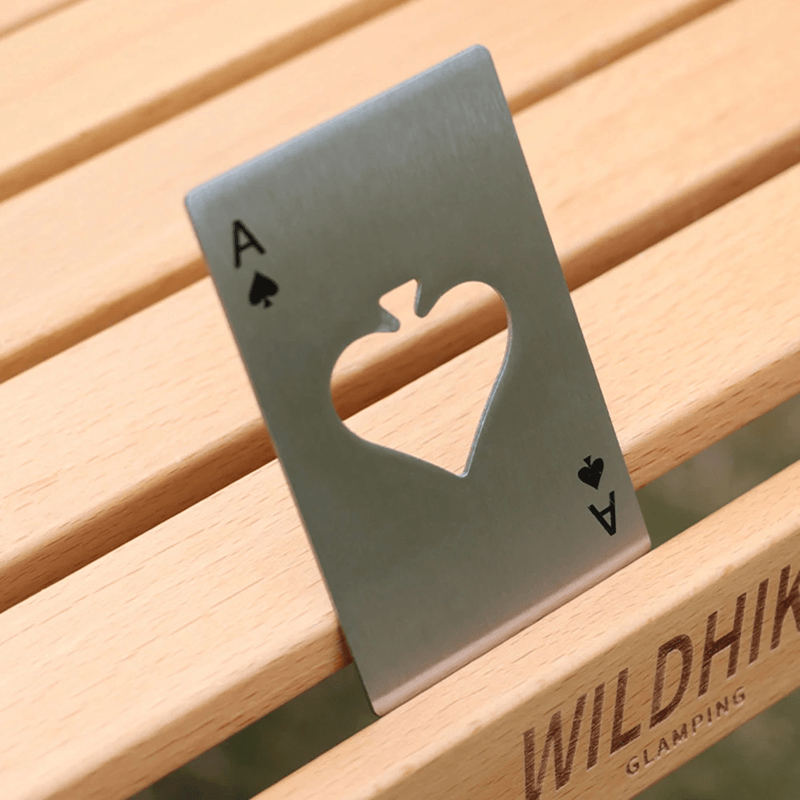Stainless Steel Playing Card Bottle Opener Credit Card Size Beer Opener for Wallet or Bar Use