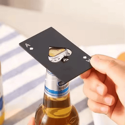 Stainless Steel Playing Card Bottle Opener Credit Card Size Beer Opener For Wallet Or Bar Use 2