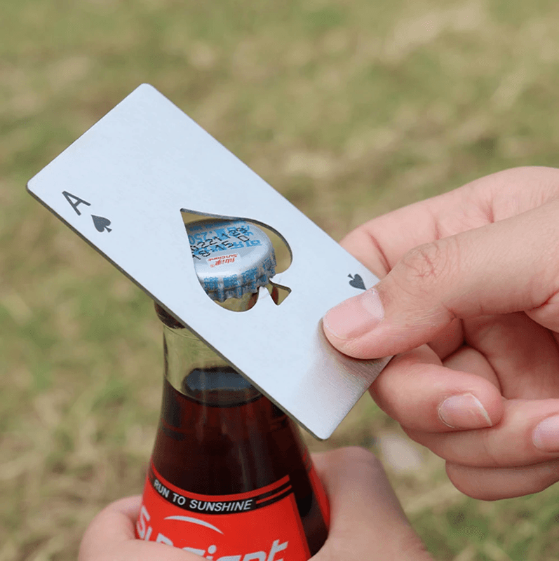 Stainless Steel Playing Card Bottle Opener Credit Card Size Beer Opener For Wallet Or Bar Use 4
