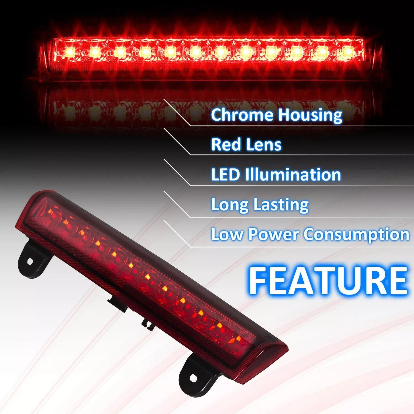 LED 3rd Third High Mount Brake Light For 20002006 Chevy Tahoe Suburban  Bright LED Cargo Light 9