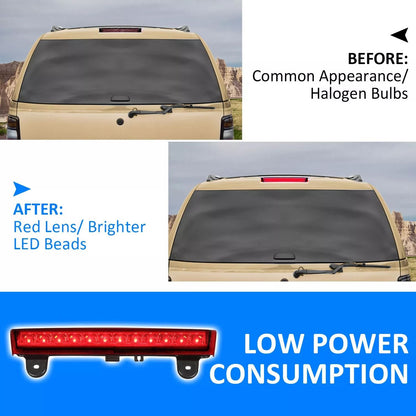 LED 3rd Third High Mount Brake Light For 20002006 Chevy Tahoe Suburban  Bright LED Cargo Light 12