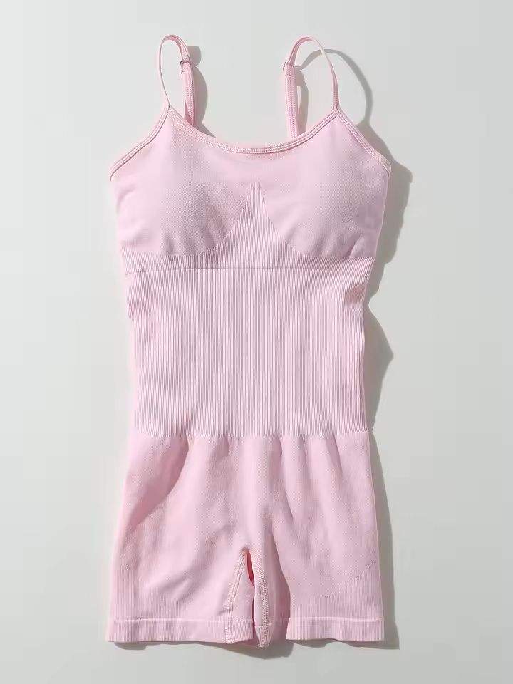 Seamless OnePiece Fitness Bodysuit  Peach Lift QuickDry Yoga Wear 5