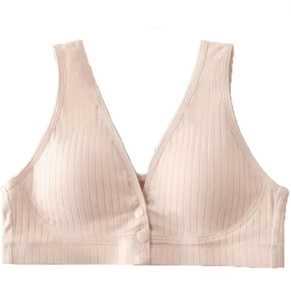 Pure Cotton Nursing Bra Soft Maternity Bralette for Breastfeeding and Pregnancy Support