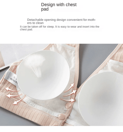 Pure Cotton Nursing Bra Soft Maternity Bralette For Breastfeeding And Pregnancy Support 4