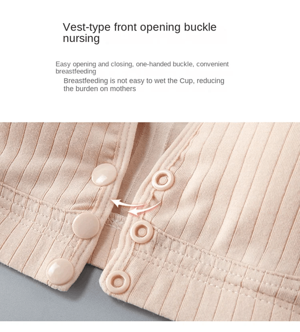 Pure Cotton Nursing Bra Soft Maternity Bralette For Breastfeeding And Pregnancy Support 5