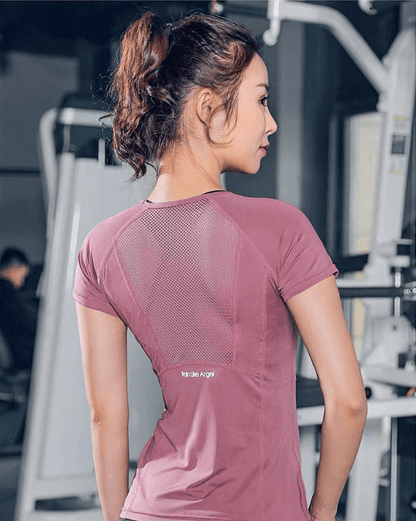 Womens Plus Size Sports T Shirt Breathable Yoga Top For Fitness And Running 1