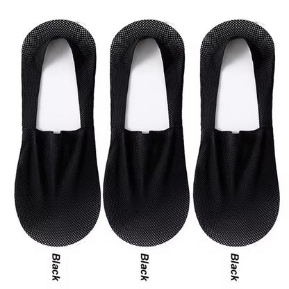 Mens Invisible Summer Socks 3Pair Pack  Breathable No Show Mesh Boat Socks 11