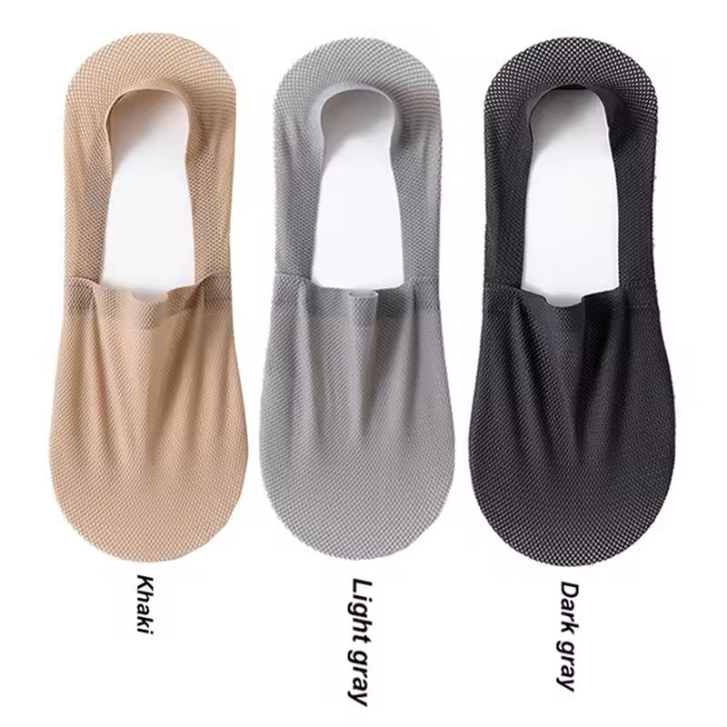 Mens Invisible Summer Socks 3Pair Pack  Breathable No Show Mesh Boat Socks 13