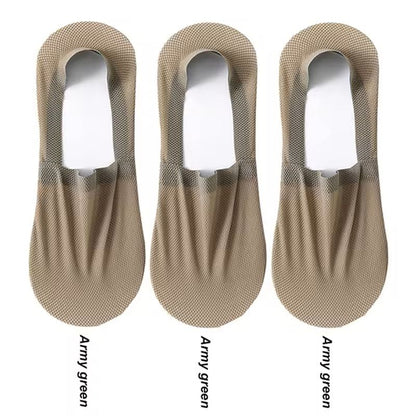 Mens Invisible Summer Socks 3Pair Pack  Breathable No Show Mesh Boat Socks 7