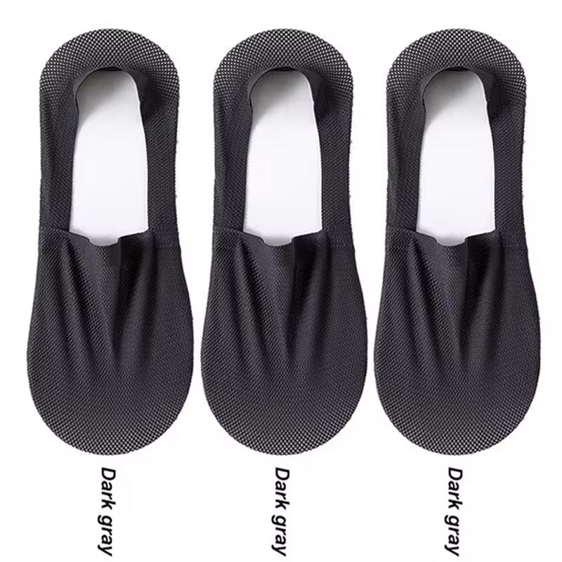 Mens Invisible Summer Socks 3Pair Pack  Breathable No Show Mesh Boat Socks 8